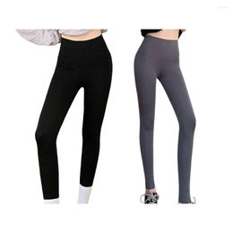 Active Pants Jogging Women High Waist Yoga Trousers Summer Home Gym Workout Polyester Sports Leggings Trouser Black S