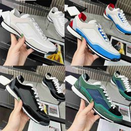 Designer Shoes Calfskin Casual Shoe Women Suede Trainer Calf Leather Sn Patchwork Mesh Panda Shoes Solid Colour Lace-up Outdoor