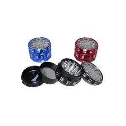 Accessories Tobacco Smoking Herb Grinders Four Layers Aluminium Alloy Material 100% Metal Dia 6M Mixed Colour With Clear Top Window L Dhqco