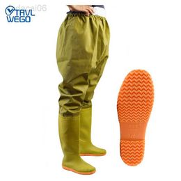 Fishing Accessories TRVLWEGO Catch Fish Clothes Hunting Wading Pants Transplanting Waterproof Suit Breathable Lace-Up Waders Overalls Trousers HKD230706