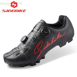 Cycling Footwear SIDEBIKE Mtb Shoes Men Mountain Bike Shoes Bicycle Sneakers Self-locking Breathable Wear Resistant Upper Cycling Footwear HKD230706