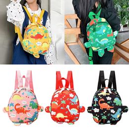 Backpacks Cute Cartoon Dinosaur Baby Kindergarten Schoolbag Children Boys Girls School Bags Adjustable Animals Kid Backpack 230705