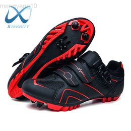 Cycling Footwear Professional Self-Locking Cycling Shoes Outdoor Breathable MTB Bicycle Shoes Anti-Skid Sneakers Racing Road Bike SPD Cleat Shoes HKD230706