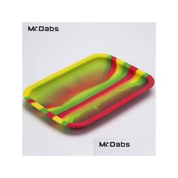 Smoking Pipes Sile Tray 200Mmx150Mmx20Mm Accessories Mixed Colour Jar Container Dish Wax Dab Food Grade Pallet At Mrdabs Drop Deliver Dhkpr