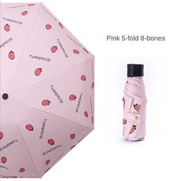 Umbrellas Folding Sunny and Rainy Umbrella Women Girl Kids Uv Sunscreen and Ultraviolet Protection Small Sunshade Umbrellas