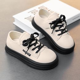 Spor ayakkabı çocuk spor ayakkabı bahar sonbahar pu deri rahat ayakkabılar erkekler için çok yönlü nefes alabilen çocuk ayakkabıları açık spor ayakkabıları 230705