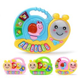 Baby Music Sound Toys 2 Types Keyboard Piano Drum with Animal Sounds Songs Early Educational for Kids Musical Instrument 230705