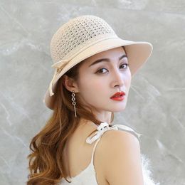 Wide Brim Hats Ladies Panama Caps Sun Protection Straw Hat For Summer Outdoor Beach