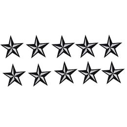 10PCS star badge embroidered patches for clothing iron-on fashion patch applique iron on patch sewing supplies accessories sticker246P