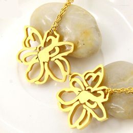 Pendant Necklaces Fashion Gold Plated Gemstone Flower Necklace Wedding Jewelry Engagement For Women Anniversary Gift