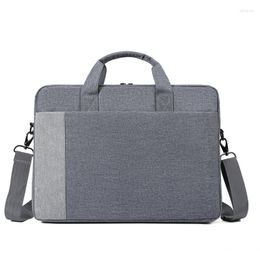 Briefcases Patchwork Colour Unisex Waterproof 14inch Laptop Bag Protective Case Travel Shoulder Bags Computer Notebook Handbag Briefcase