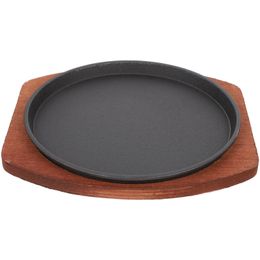 BBQ Grills Steak Plate Round Shape Non Grill Pan Sizzling Fajita for Home Kitchen Barbecuing Camping 19CM 230706