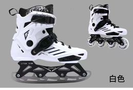 Ice Skates Dualuse Detachable Hockey Blade Shoes Thermal Inline Roller Patines Breathable Waterproof For Women Men Kids 230706