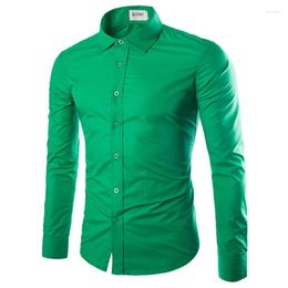 Men's Dress Shirts 14 Colours Solid Colour Fashionable Candy Shirt Casual Long Sleeve For Men