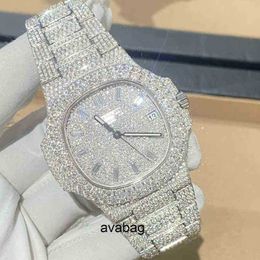 Diamond Wristwatches Brand Swiss Watches New Luxury Wristwatches Men's Top Brand Luxury Hip Hop Gold Diamond Watch Men's Square Quartz Waterproof Watch 27rq0 Yi-s1ty