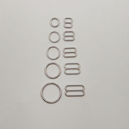 50 sets of Nickel Plated Silver Bra Rings and Sliders (2216)