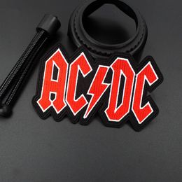 Fashion Red ACDC Ironing Badges Patches Rock Music Stickers Embroidery Applique For Jacket Jeans DIY Patchwork275C