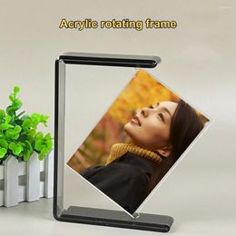 Frames Durable Picture Frame Lightweight Holder Not Easily Broken Desktop Rotating Po Display Decorative