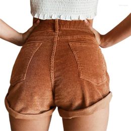 Women's Shorts 2023 Fashion Women Streetwear Short Pants Sexy Solid Colour Elastic Casual High Waist With Pockets