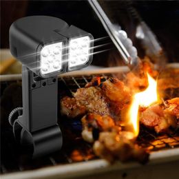 BBQ Tools Accessories Portable Grill Light LED Lights Flashlight Lighting Lamp with Handle Mount Clip for Barbecue Grilling Outdoor Accessory 230706