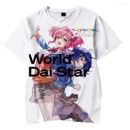 Men's T Shirts World Dai Star 3D T-shirt Short-sleeved Women Men Anime Fashion Summer Tee