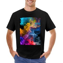 Men's Polos Colour Smoke T-Shirt Short Sports Fan T-shirts Mens Big And Tall T Shirts