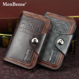 New Men Wallet Leather Short Male Purse with Coin Pocket Card Holder Brand Trifold Wallet Men's Clutch Money Bag Coin Purses