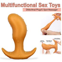 Portable Huge Gay Anal Sex Toy Dildo Plug Butt g Spot Massager Anus Expansion Vaginal Stimulator Adult Toys for Unisex230706