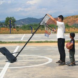 Teenagers Youth Height Adjustable 5.6 to 7ft Basketball Hoop 28 Inch Backboard Portable Basketball Goal System with Stable Base and Wheels, use for Indoor Outdoor