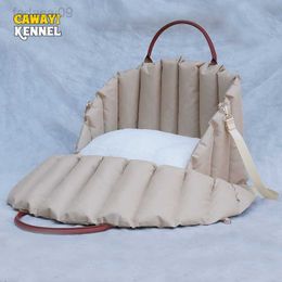 Cover CAWAYI KENNEL Warm Portable Pet Dog Seat Nonslip Carriers Safe Car Box Booster Bag Soft Handbag for Small Dogs Cats Travel HKD230706