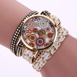 Wristwatches Top Fashion Women's Watch With 2 Layers Belt Good Quality Bracelet Crystals