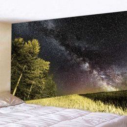 Tapestries Night sky meteor home decoration tapestry mandala bohemian decoration scene wall hanging yoga mat