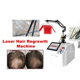 Professional Hair Regrowth Laser Anti-hair Loss Machine 650nm Red Photobiomodulation Light Therapy 9-position Electrotherapy Comb For Beauty Salon Use