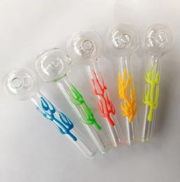 Pyrex hookahs Thick Clear Glass Oil Burner Tube Pipe somking pipes water pipes wholesale price