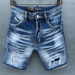 DSQ PHANTOM TURTLE Jeans Men Jean Mens Luxury Designer Skinny Ripped Cool Guy Causal Hole Denim Fashion Brand Fit Jeans Man Washed220K