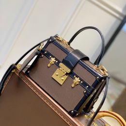 Дизайнерские сумки на багажник Petite Malle V, роскошные сумки на плечо, качественные сумки из натуральной кожи 1:1, 24 см с коробкой ML211