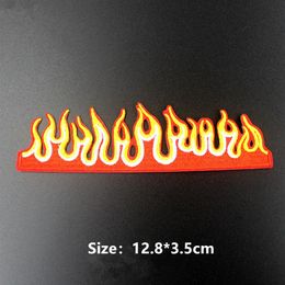 Fire The Flame Red Patch iron on Transfer for Clothes Embroidery Badge Applique DIY Stickers Sewing Supplies216D