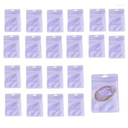 Storage Bags Sealable Treat Resealable For Small Business 20pcs Sealed Pouches Clear Packaging