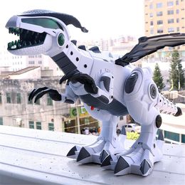 ElectricRC Animals Big Spray Dinosaurs Robot Pterosaurs Cartoon Walking Swing Animal Model Electronic Intelligent Dinosaurio Toys Gift For Children 230705