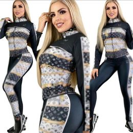 23SS spring new Women's Tracksuits Luxury brand Casual sports Suit 2 Piece Set designer Tracksuits J2446