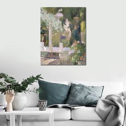 Canvas Art De Tuinen Joaquin Sorolla Y Bastida Schilderij Handgemaakte Impressionistische Landschap Kunstwerk Badkamer Home Decor