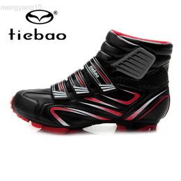 Cycling Footwear TIEBAO Mtb Shoes Bicycle Cycling Shoes Zapatillas Ciclismo MTB Mountain Bike Racing Shoes Athletic Self-Locking Sneakers Boots HKD230706