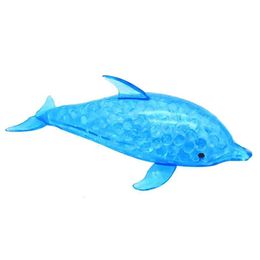 Decompression Toy Funny Fidget Toys Spongy Dolphin Bead Stress Ball Toy Squeezable Stress Reliver Toy Squishy Antistress Toys For Children Kids 230705