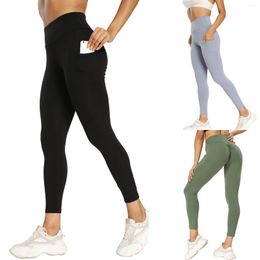 Active Pants High Waist Women Legging Pockets Fitness Bottoms Running Sweatpants For Quick-Dry Sport Trousers Workout Sports Yoga