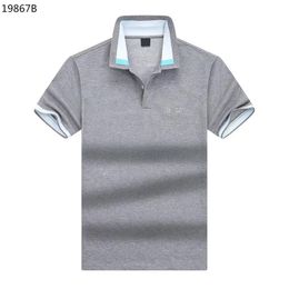 designer polo Brand Embroidery quality mens polo shirts Shirts Designer fashion polo shirts Stripe Standing Embroidered Collar Cotton Fashion Mens Women Polo 1VOB