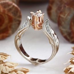 100% S925 Silver Rings Flower Shape Cubic Spinel Jewelry Bijoux for Women Silver 925 Jewelry Bizuteria Diamond Stone Rings Box