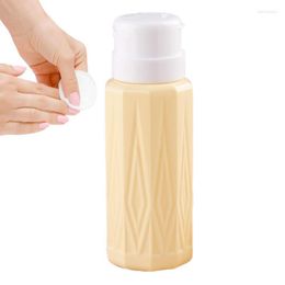 Storage Bottles Nail Remover Bottle Empty Press Type Dispenser Pump Coordinated Colour Container For Salon Home And Personal