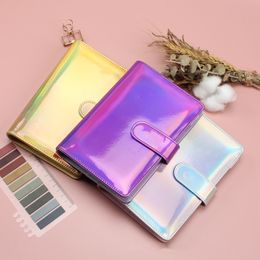 A6 Laser Notebook Without Inside Pages Faux Leather Macaron Colourful Notebooks Notepads QMR14b