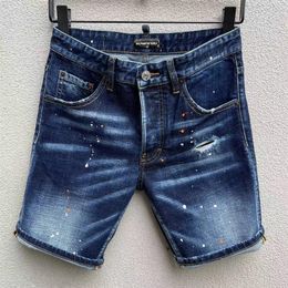 DSQ PHANTOM TURTLE Jeans Men Jean Mens Luxury Designer Skinny Ripped Cool Guy Causal Hole Denim Fashion Brand Fit Jeans Man Washed3113