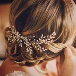 Wedding Accessories pearl long Headpieces comb bride headdress headband women hair Jewellery wholesale